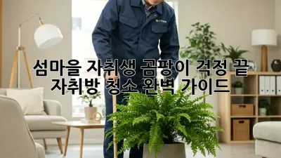 섬마을 자취생, 곰팡이 걱정 끝! 자취방 청소 완벽 가이드